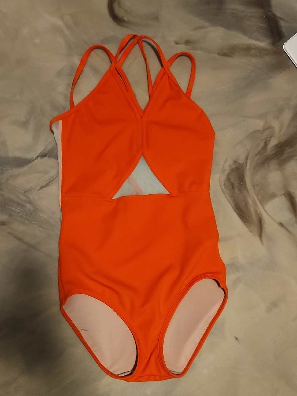 Five Dancewear Orange Leotard Medium Adult